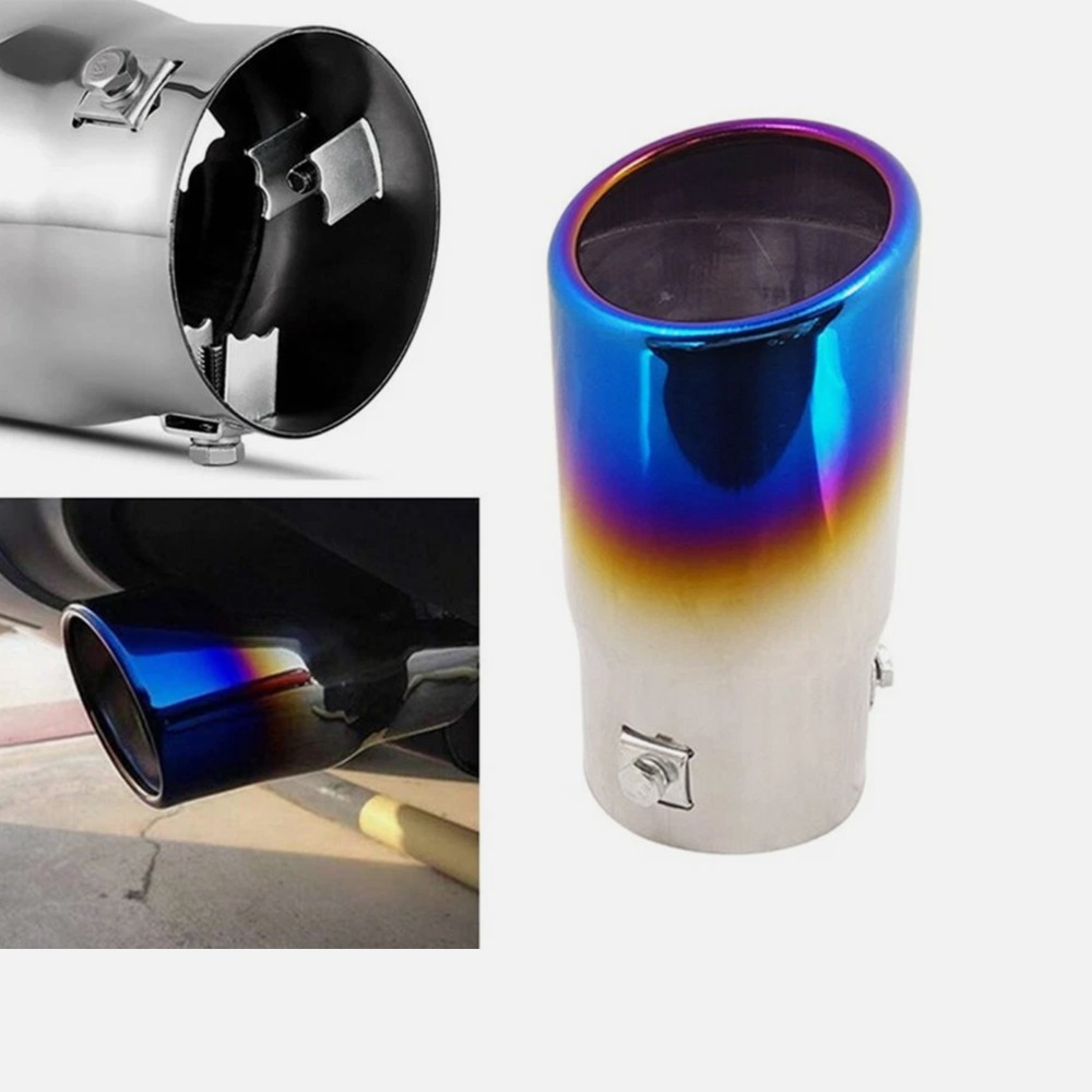 2x Exhaust Pipe Tip Rear Tail Throat Muffler Stainless For 2004-2011 Lotus Elise