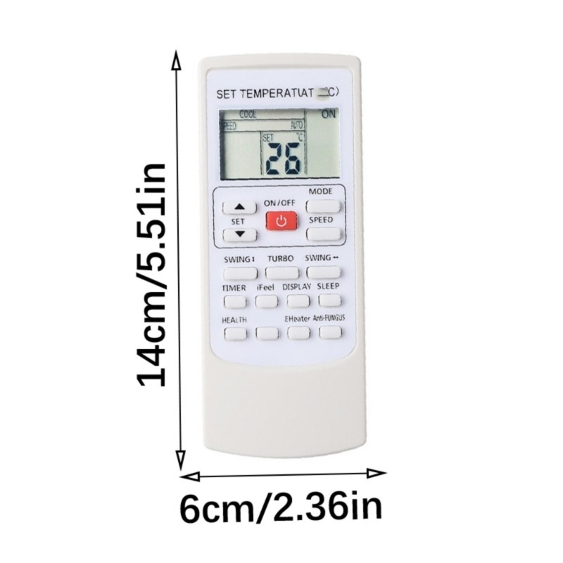 Air Conditioner Remote Control LCD Screen for H502E Air Conditioner Accessories