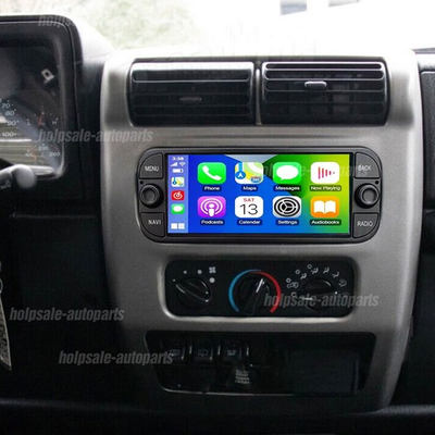 #ad 6.86quot; Apple Carplay Car Stereo For 2003 2006 Jeep Wrangler Radio Android 13 Navi $155.60
