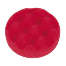 Image of Sealey Buffing Polishing Foam Head Hook Loop 80 25mm Red/Ultra Soft PTCCHW80R