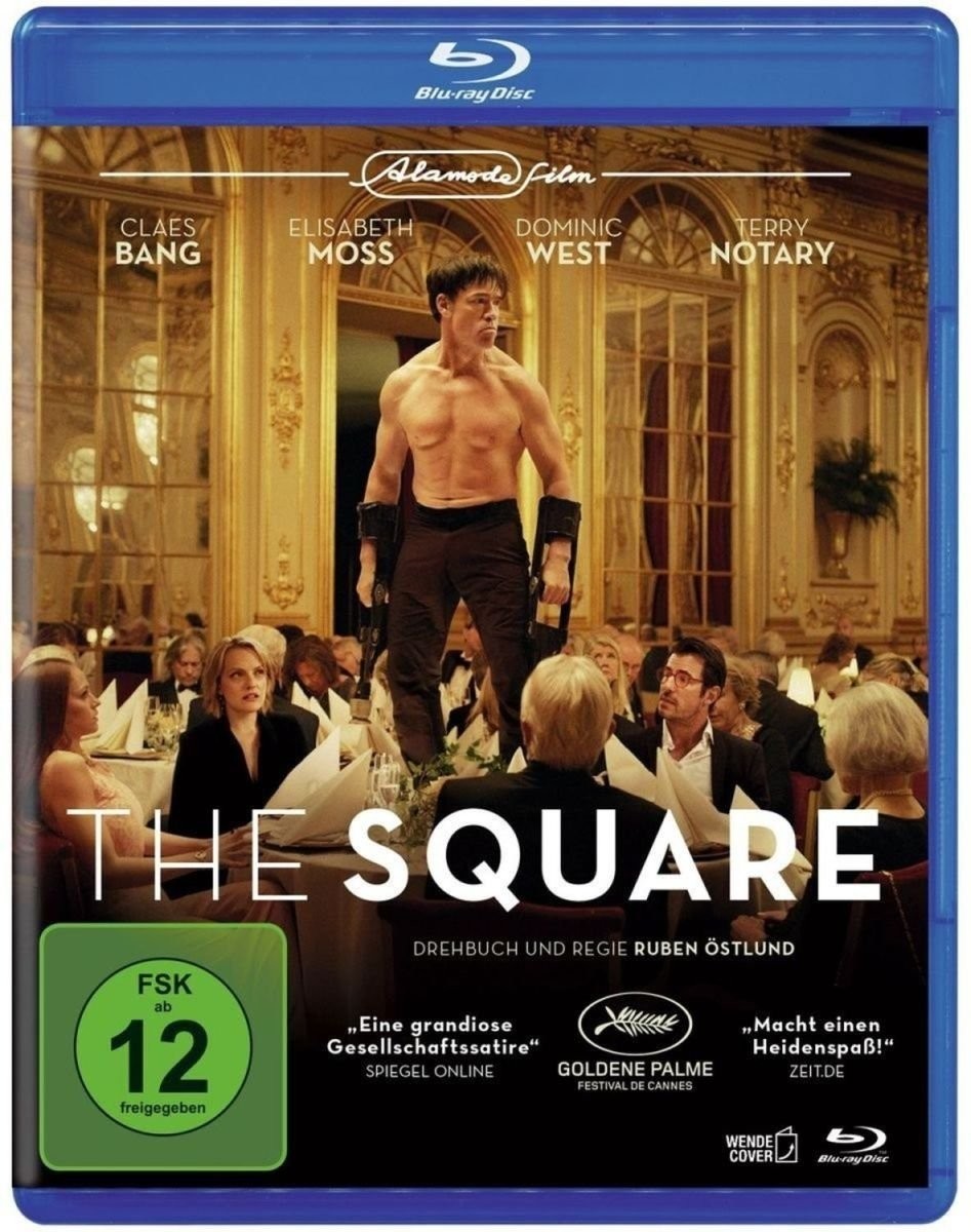 The Square (Blu-ray) Bang, Claes, Moss, Elisabeth, West, Dominic, Notary, Terry