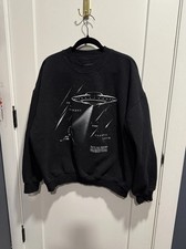Taylor Swift The Eras Tour Down Bad Cosmic Love Black Crew Sweatshirt Size XL