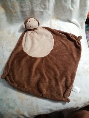 Blanket Monkey Angel Dear Brown Tan Cream Chest Plush Baby Security Lovey