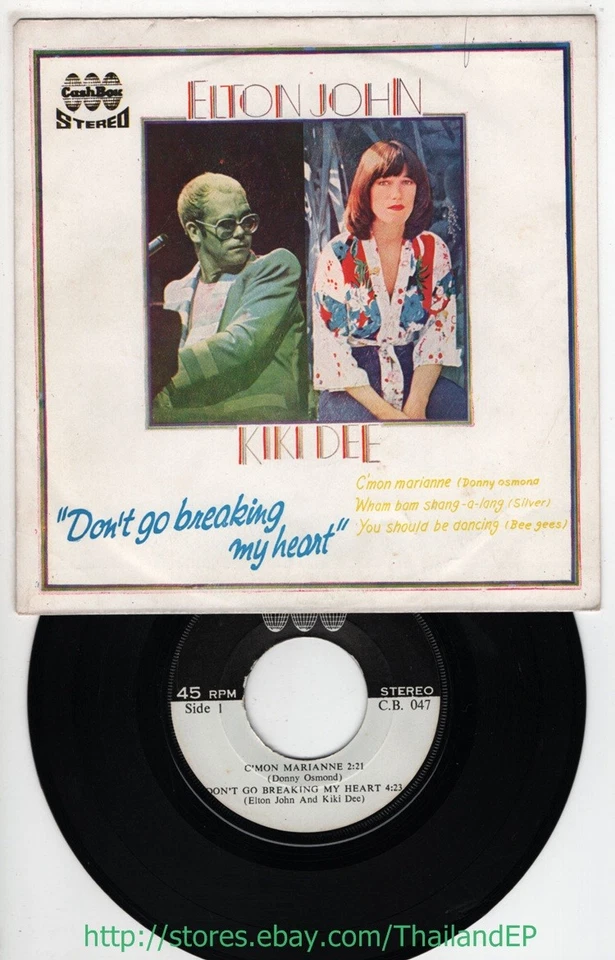 ELTON JOHN AND KIKI DEE -DON'T GO BREAKING MY HEART/ BEE GEES THAI EP 7" CB047 - Image 2 of 3