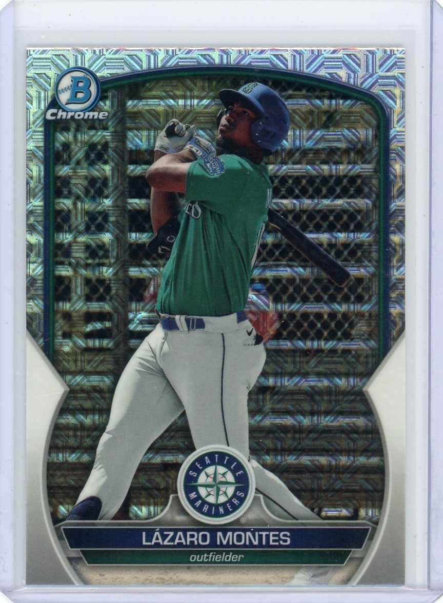 Lazaro Montes 2023 Bowman - RC Chrome Prospects 1st Mojo Refractor #BCP-58