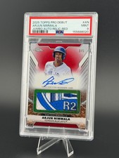 2025 Topps Chrome Arjun Nimmala Jumbo Auto Relic PDJAR-AN /5
