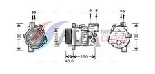 AVA Clever Choice Kompressor Klimaanlage BWAK319 für BMW 12V 3er E90 Touring E91