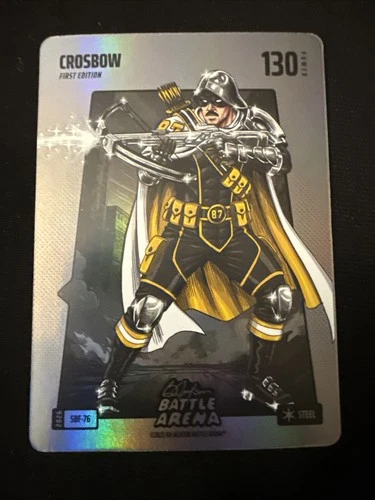 2026 Battle Arena Silver Steel Battlefoil SP SBF-76 Crosbow Sidney Crosby