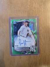 Pico Kohn 2025 Bowman Draft 1st Rookie Autograph /99 Green Lava Yankees