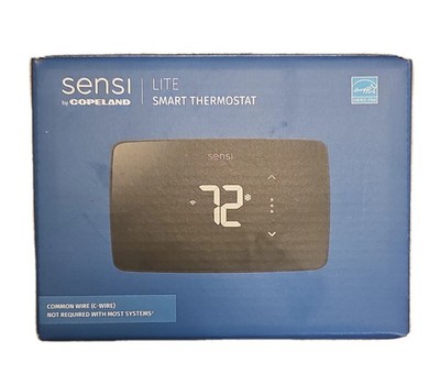 Sensi Lite Smart Thermostat Black Wi-Fi Programmable Alexa Google SmartThings