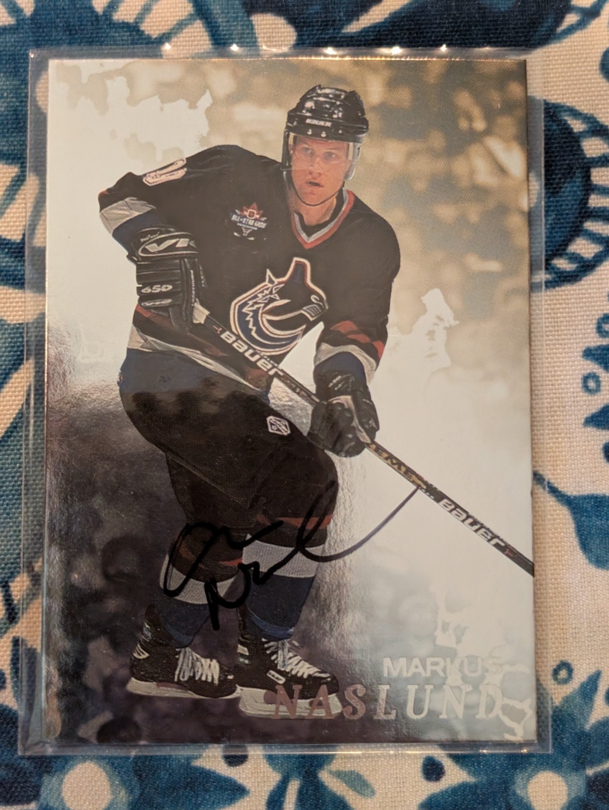 Markus Naslund 1998-99 In the Game Be A Player Auto #140 Canucks