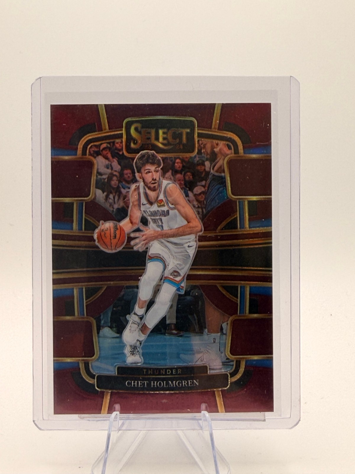Select 2023-24 Panini Select Chet Holmgren #41 Maroon Prizms SN #/175