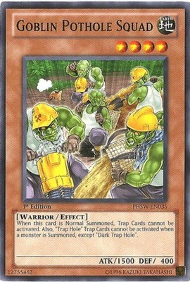 3 x Goblin Pothole Squad - PHSW-EN035 - Common - 1st Edition Near Mint, English