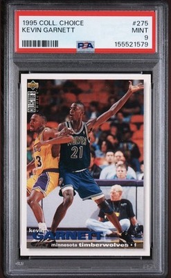 1995-96 Upper Deck Collector's Choice Kevin Garnett Rookie #275 Wolves PSA 9