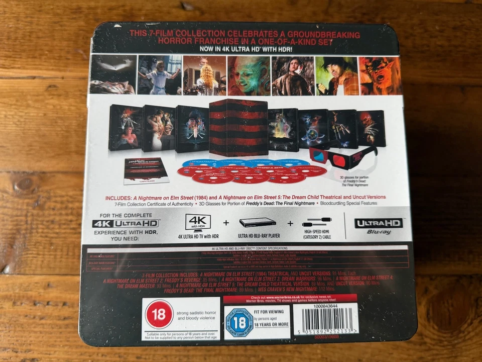 A Nightmare On Elm Street - 7 Film 4K UHD Steelbook Collection - NEW & SEALED - Image 2 of 4