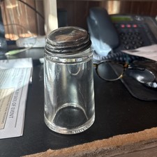 Vintage 1900 Johnson Johnson Medical Dental Glass Container With Lid