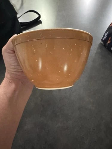 Vintage PYREX Glass #401 Brown NESTING Mixing Bowl 1 1/2 PT