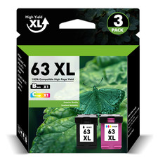 63 XL 63XL Ink Cartridge pk fits for HP Deskjet 1110 1111 1112 1113 1114 3638