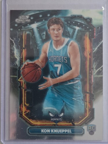 2025-26 Topps Chrome Cosmic Kon Knueppel Extra Terrestrial RC