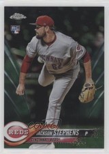 2018 Topps Chrome Green Wave Refractor 76/99 Jackson Stephens #110 jc3