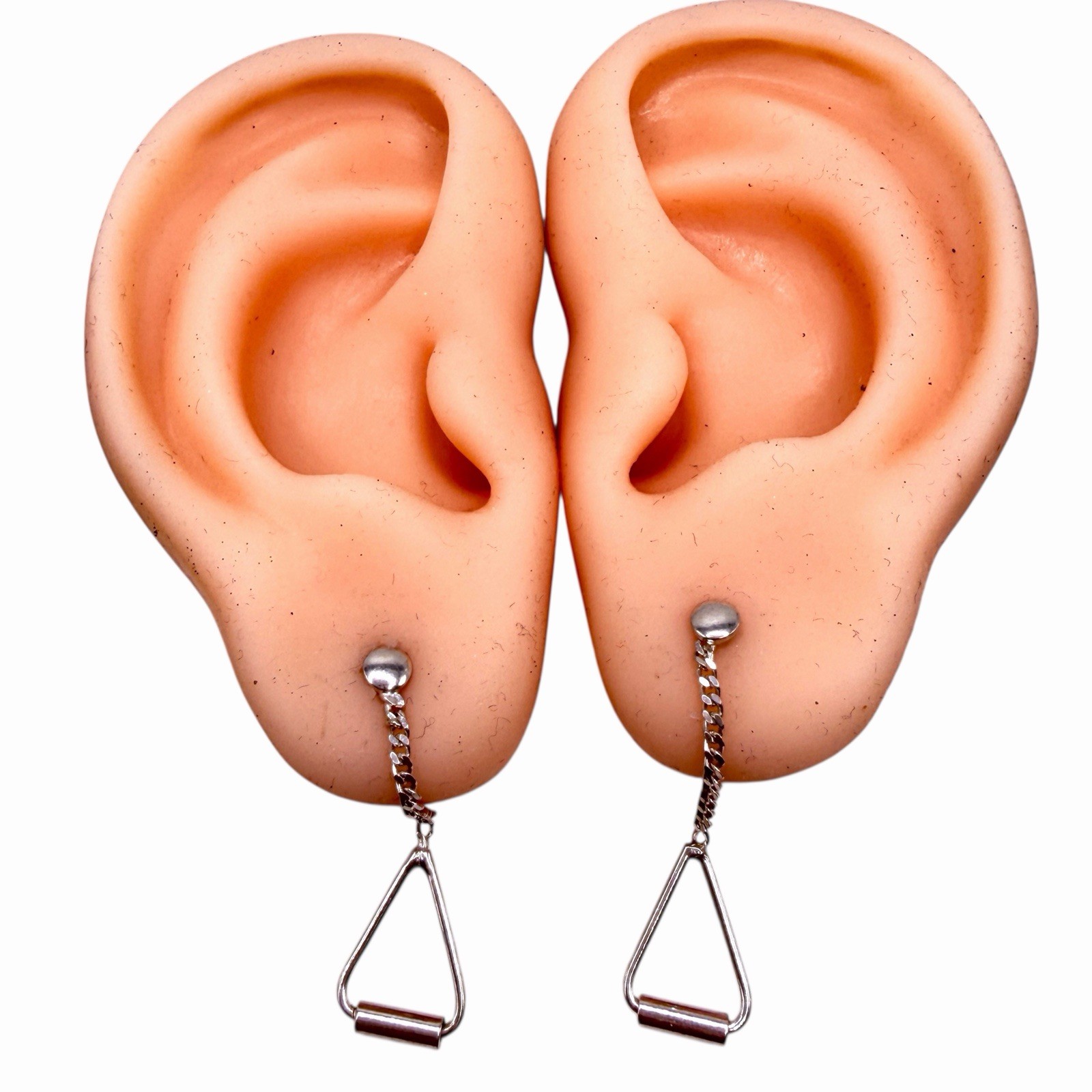 Solid Sterling Silver Post Dangle Earrings - image 6