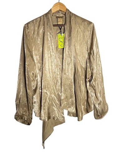 NWT Midnight Velvet Open Front Asymmetric Hem Shawl Collar Good Jacket Size 1X - Picture 4 of 5