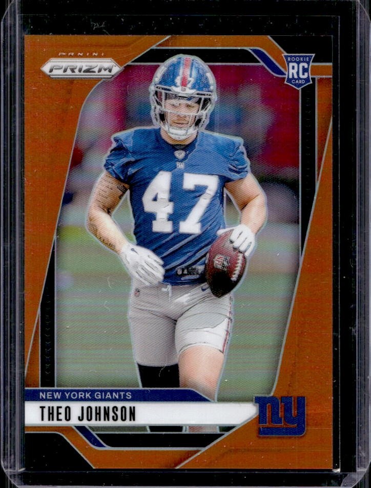 Theo Johnson Panini Prizm #390 Orange