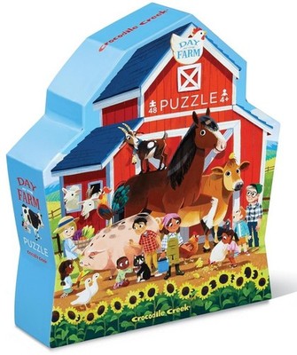 CROCODILE CREEK Day at the Farm 36pc Large Puzzle Kids Ages 3+ (18'' x 24 ) NEW