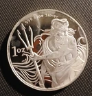 1 Troy Ounce .999 Fine Silver Trident Bullion Round. lot#2