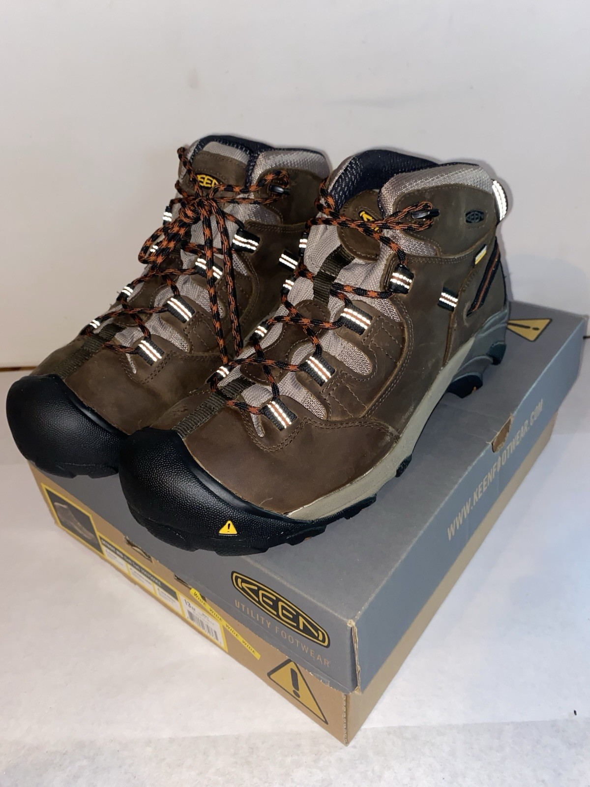 KEEN Utility Mens Detroit Mid Soft Toe EH work Hiking Ankle Boot 13 EE 1007009D