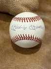 "Mickey Mantle"  Personally Signed Baseball  w/COA Document