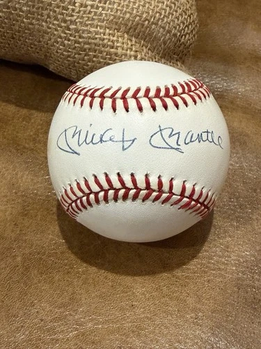 "Mickey Mantle"  Personally Signed Baseball  w/COA Document