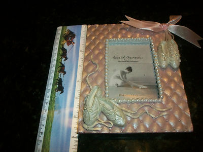 Picture Photo Frame Dance Recital Pink Ballerina Ballet Shoes 3.5x5 in
