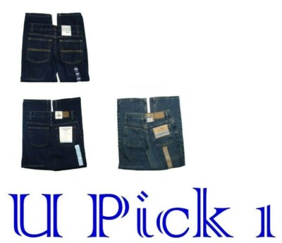 Blue Jeans Denim Long Pants 5 Pockets Boys Youth Long Trousers Adjustable Waist