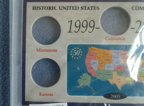 2005 U.S Quarter Commemorative Coins Protective Display Case Mn. Ks. Ca. Or. WV. - Imagen 3 de 8