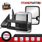 Chrome Power Heated Tow Mirrors For 1999-2002 Chevrolet Silverado GMC Sierra