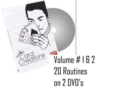 CARD CREATIONS - VOLUME 1  2 DVD - BY JOHN GELASI - CARD MAGIC