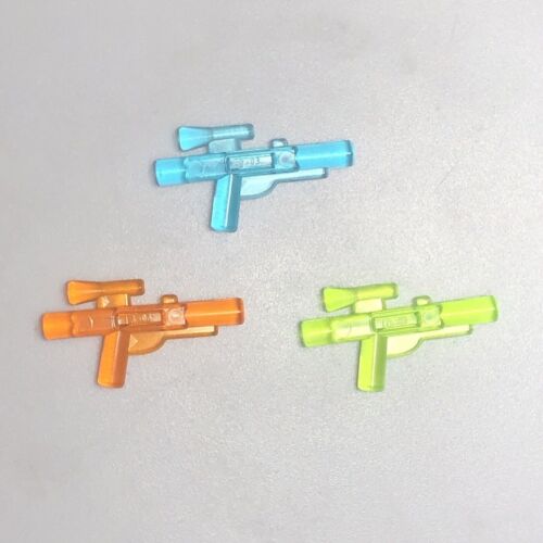 Lot of 3 Lego Prototype Trans Colors Star Wars Blasters Guns Weapons Error