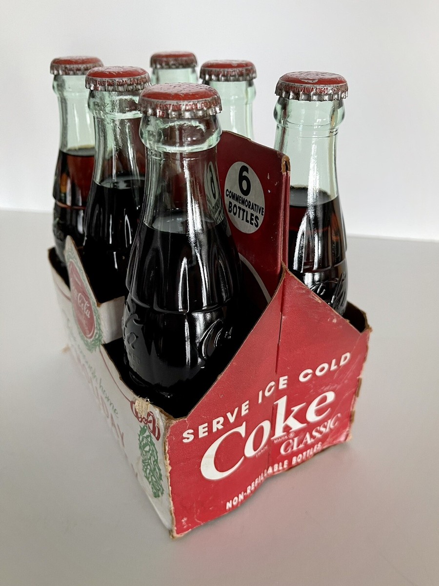 Vintage 1988 Coca Cola ~ Holiday Hospitality ~ 6 Pack Full
