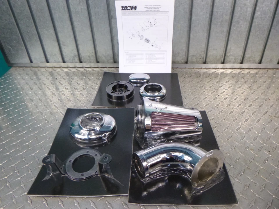 Sistema de admisión de aire Vance & Hines cromado VO2 90 91 - 21 Sportster XL 883 1200 hierro Foto 4 de 4