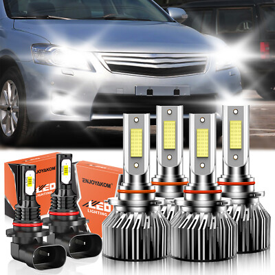 For Toyota Camry 2002-2006 LED Headlight + Fog Lights Bulbs Kit Bright White