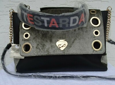 Le Pandorine City Bag ''Testarda'' Tasche Black