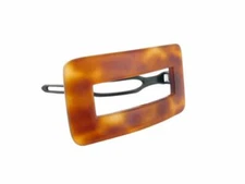 Speert Handmade European Barrette Style 437 Tortoise Brown Gold Rust Proof 2.75"