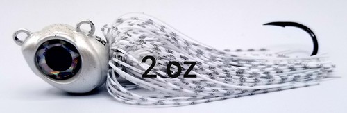 6pkg, Fluke Jig, Swing Tail Jig, Silicone Jig, Bucktail Jig, 3/8, 1, 2oz Striper - Picture 13 of 18