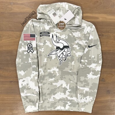 AUTHENTIC Nike Minnesota Vikings 2024 Salute to Service Hoodie NFL