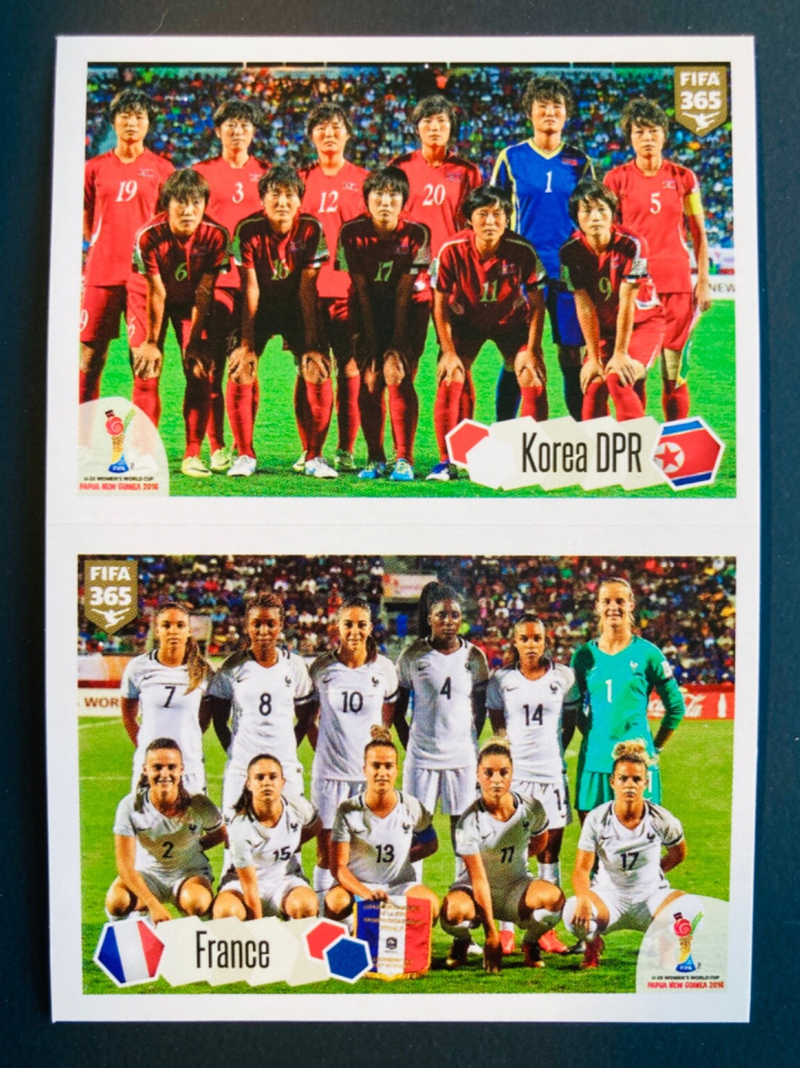 2017-18 Panini FIFA 365 # 261 FIFA U-20 Women's WC France Clara Matéo RC sticker
