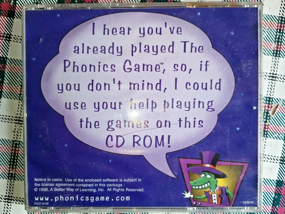 The Phonics Game Fun Zone PC/Mac CD-ROM Better Way Learn 1998 for Windows 95/98 - Image 2 of 4