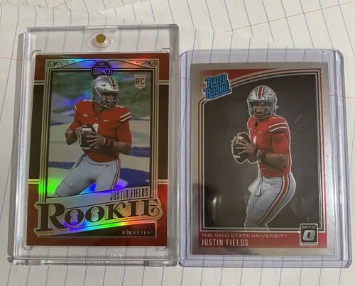 2021 Panini Legacy #142 Justin Fields RC Rookie RED PRIZM 07/50 Plus More RC's