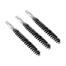 Pack of 3 Nylon Bristle Bore Brush .243 Caliber 8x32 Thread for Gun Cleaning Rod