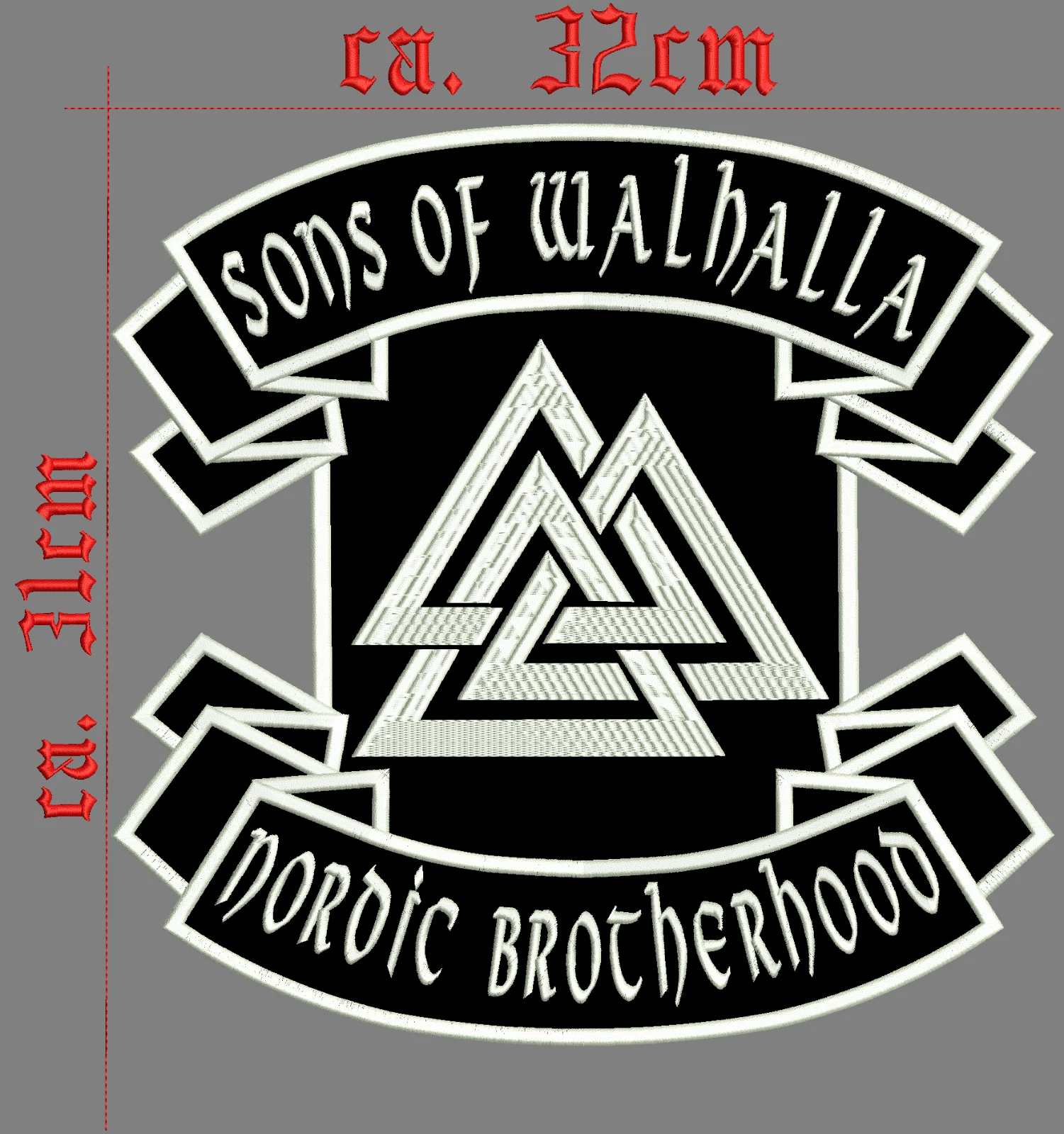 Sons of Walhalla Nordic Brotherhood Rückenaufnäher Patch